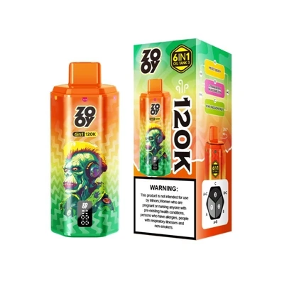 ZOOY 120K 6IN1: Premium moni-makuiset kertakäyttöiset E-savukkeet suureen-kap...