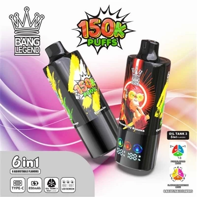 BANG LEGEND 150K PUFFS VAPE – uusi vertailukohta korkealaatuisille-kertakäytt...