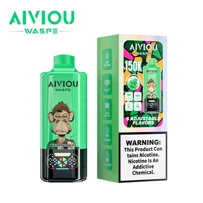 WASPE Aiviou 6 in 1 150K Puffs kertakäyttöinen vape – suuri-kapasiteetti, mon...