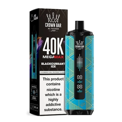 AL Fakher Crown Bar MegaMax 40K – paras valinta suuritehoisiin-kertakäyttöisi...