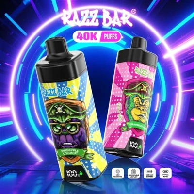 Razz Bar 40000 kertakäyttöinen e-savuke: suuri-kapasiteetti, korkea-tehokas, ...