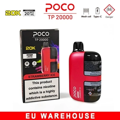 POCO 20000: Kertakäyttöinen e{1}}savuke, joka löytää tasapainon kestävyyden, ...