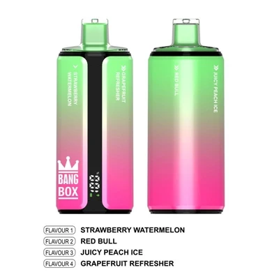 BANG BOX 160000 PUFFS VAPE: Todella tyydyttävä vastaus vapauksen harrastajille.