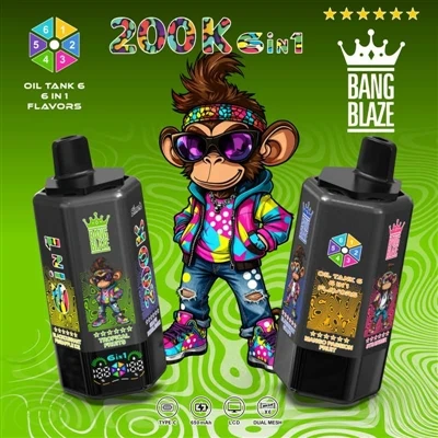 BANG BLAZE 200000 61: kuusi makua yhdessä, voit todella leikkiä niillä pitkään