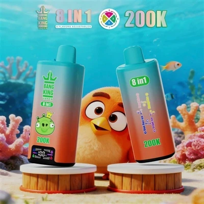 BANG KING VAPEN 200K 8IN1: Äärimmäinen e{3}}savukekokemus useilla mauilla ja ...