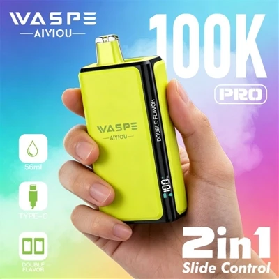 Waspe Double Flavor 100K Pro: Kun vaping alkaa sanoa ei tylsyydelle