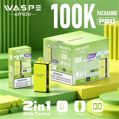Waspe Double Flavor 100K Pro: Kun kertakäyttöiset vappes alkavat sanoa ei tyl...