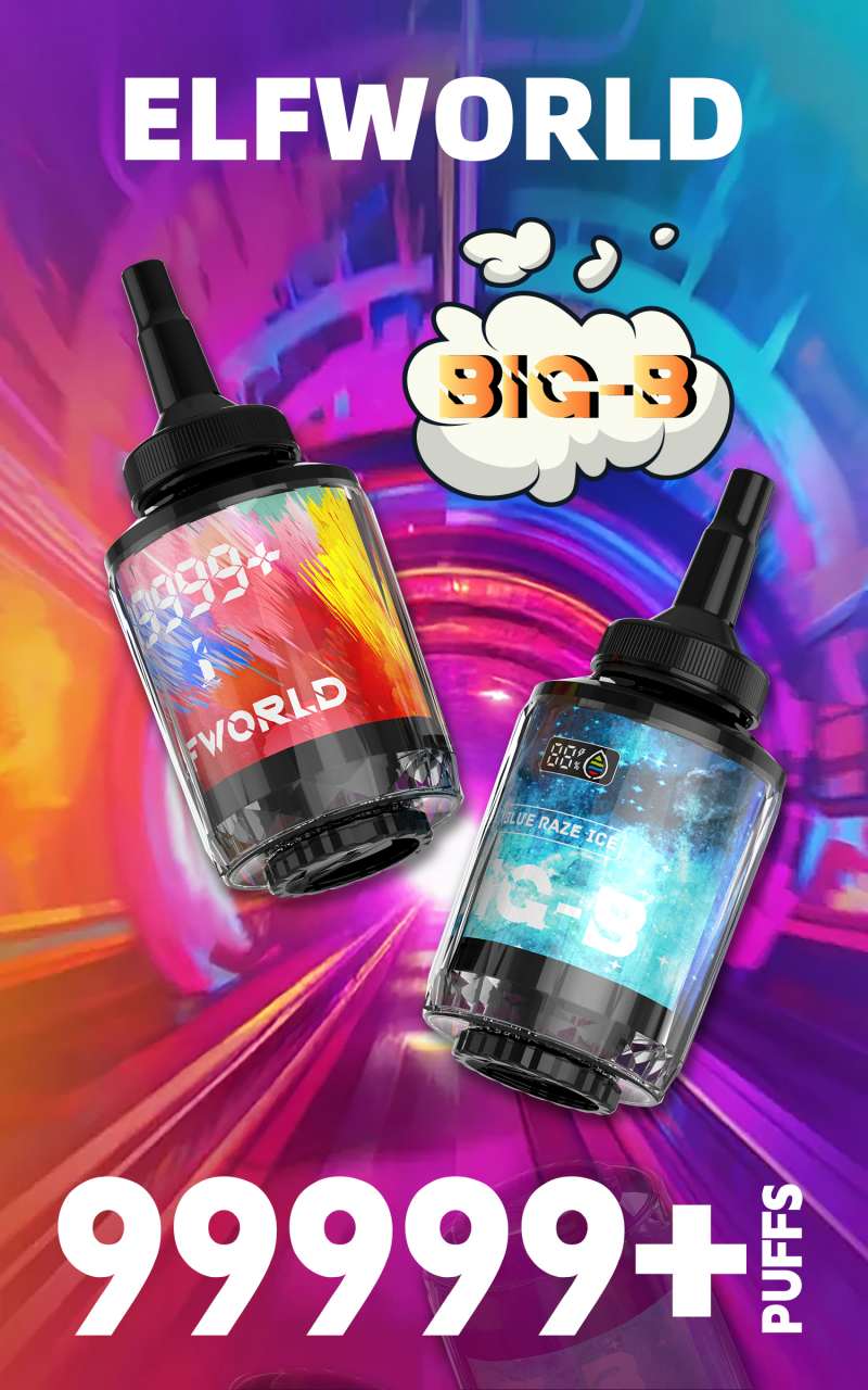 ELFWORLD DOUBLE MOUTHED GIANT HOOKAH 99999 Puffs 20
