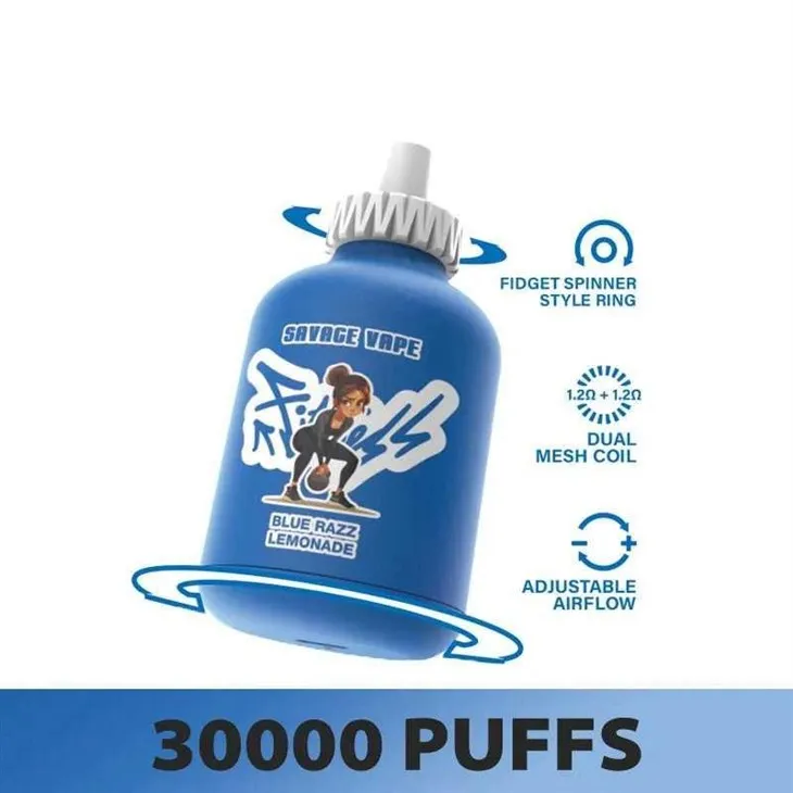 Savage-Fitness-30000-Puffs-Disposable-Vape-Wholesale-Blue-Razz-Lemonade