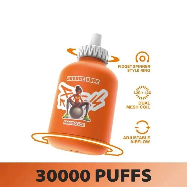 Savage-Fitness-30000-Puffs-Disposable-Vape-Wholesale-Mango-Ice